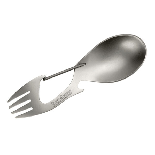 Kershaw Ration Spoon, Bottle Opener, Fork and Carbiner (1140)