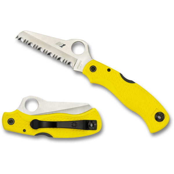 Spyderco Saver Salt H-1 Stainless Steel Folding Knife (C118SYL) - Image 3