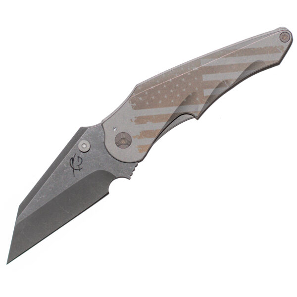 Scorpion Six Knives Bensang XL Folding Knife Flag Front Open