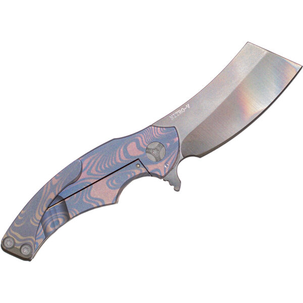 Scorpion Six Knives Mini V Folding Knive Blue Back Open