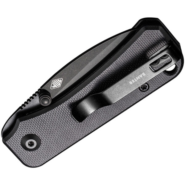 CIVIVI Baby Banter Flipper Folding Knife, Black Handle and Black Stonewashed Blade