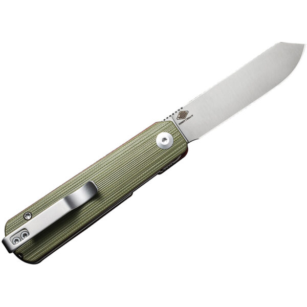 CIVIVI Sendy Folding Knife, Green Handle and Satin Blade