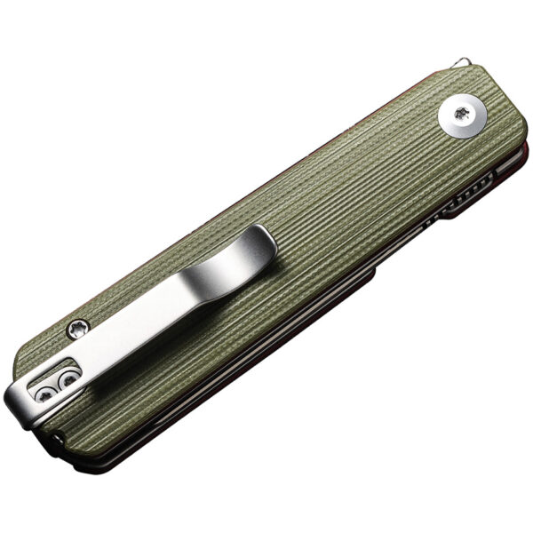 CIVIVI Sendy Folding Knife, Green Handle and Satin Blade