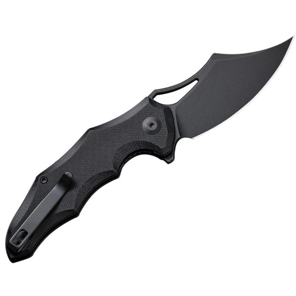 CIVIVI Chiro Flipper Folding Knife, Black Handle and Black Blade