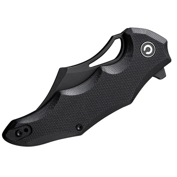 CIVIVI Chiro Flipper Folding Knife, Black Handle and Black Blade