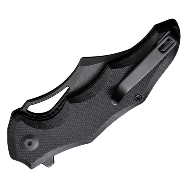 CIVIVI Chiro Flipper Folding Knife, Black Handle and Black Blade