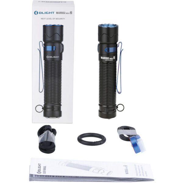 Olight Warrior Mini 2 Rechargeable LED Flashlight, Black