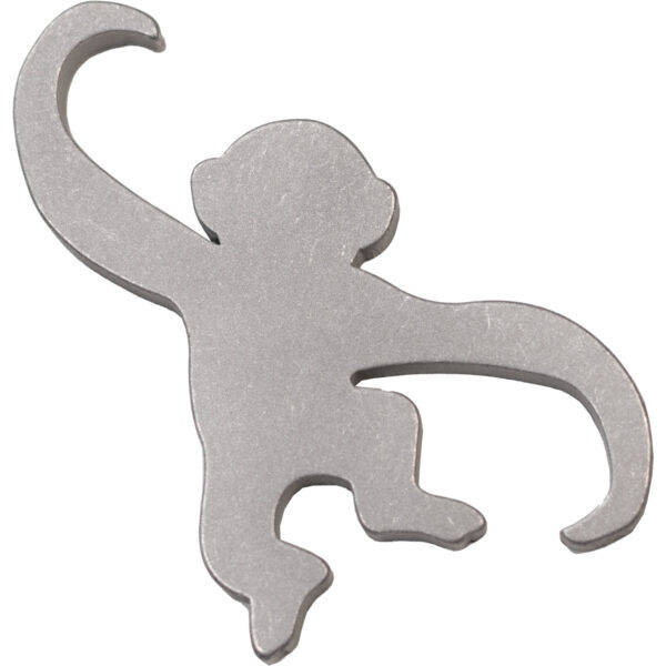 Woods Monkey Monkey Tool aluminum bottle opener with etched logo