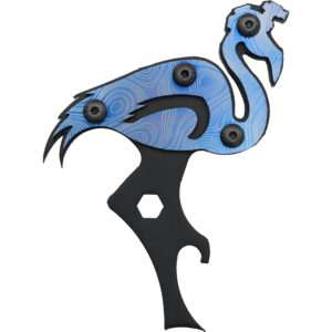 Scorpion Six Murder Flamingo Bottle Opener (Blue Topo)