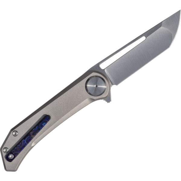 Aurora Knife and Tool Truffle Folding Knife (Bead-Blasted / Satin / Timascus Hardware)