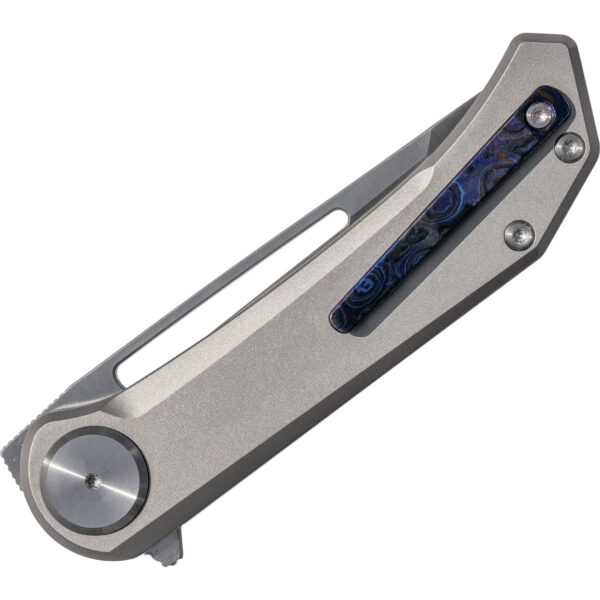 Aurora Knife and Tool Truffle Folding Knife (Bead-Blasted / Satin / Timascus Hardware)