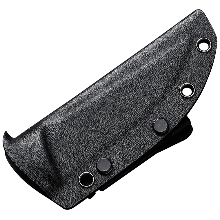 CIVIVI Stormridge Fixed Blade Knife, Black Handle and Black Stonewashed Blade