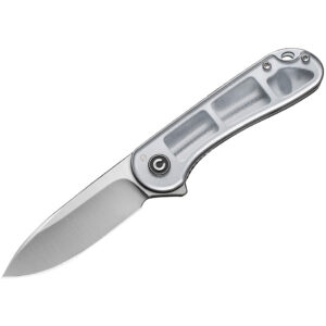 CIVIVI Elementum Folding Knife, Clear Lexan Handles and Satin Blade