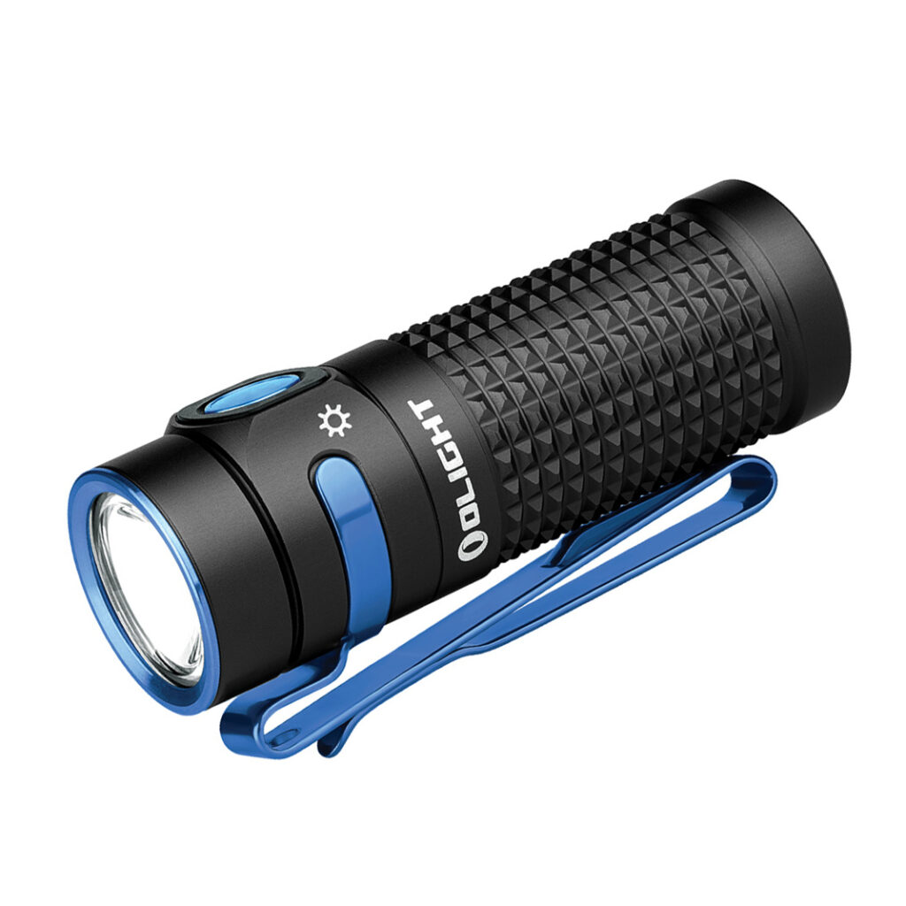 Olight Baton 4 Rechargeable LED Flashlight, Black