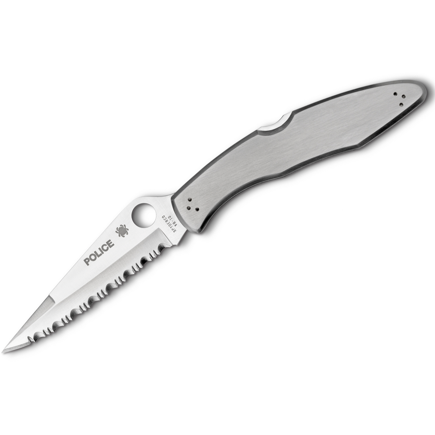 Spyderco Police Stainless Steel Folding Knife (C07S)