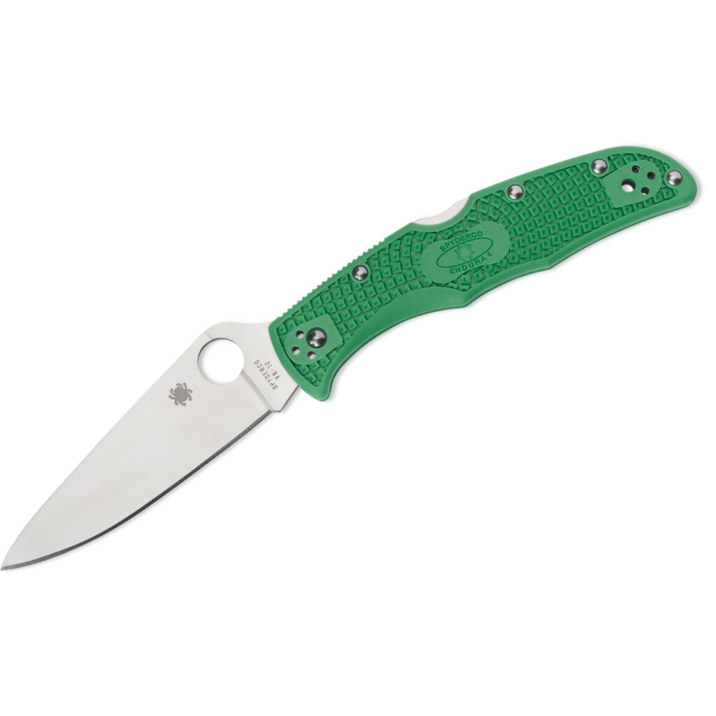 Spyderco Endura 4 Lightweight Folding Knife (C10FPGR)