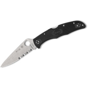 Spyderco Endura 4 Thin Red Line Folding Knife (C10FPSBKRD)