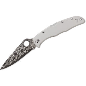 Spyderco Endura 4 Titanium Damascus Folding Knife (C10TIPD)
