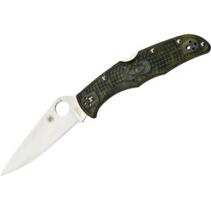 Spyderco Endura 4 Lightweight Zome Green Folding Knife (C10ZFPGR)