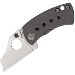 Spyderco McBee Folding Knife, Titanium Handles and Stonewashed Blade