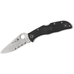 Spyderco Endela Lightweight Thin Red Line Folding Knife (C243FPSBKRD)