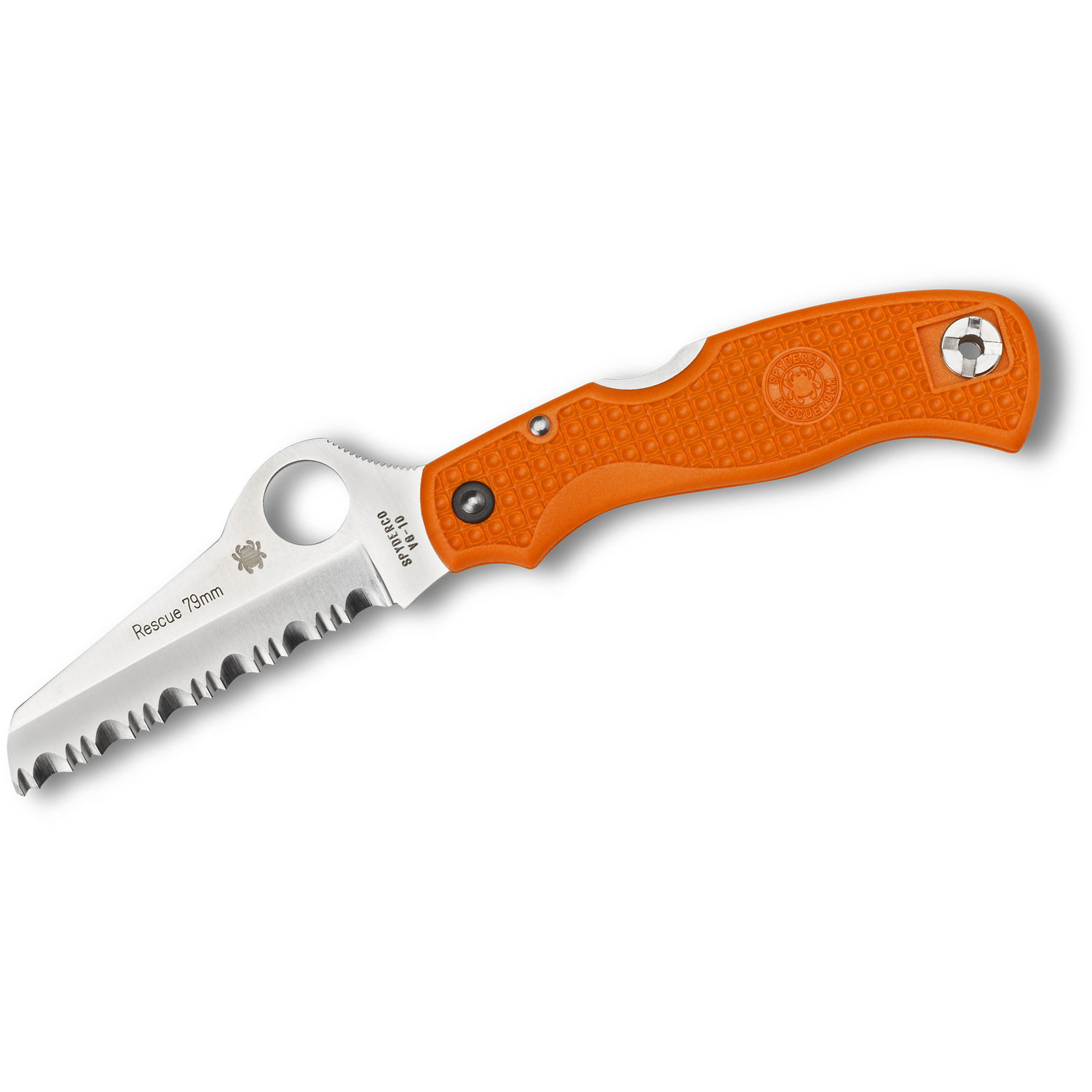Spyderco Rescue 79mm Folding Knife (C45SOR)