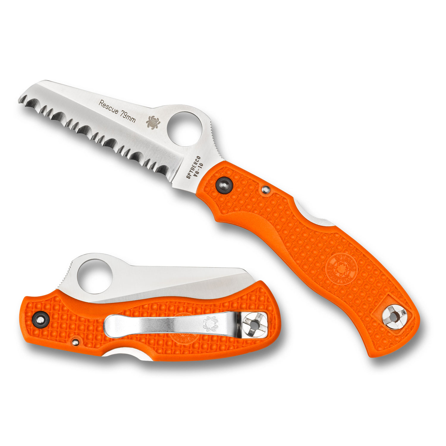 Spyderco Rescue 79mm Folding Knife (C45SOR) - Image 3