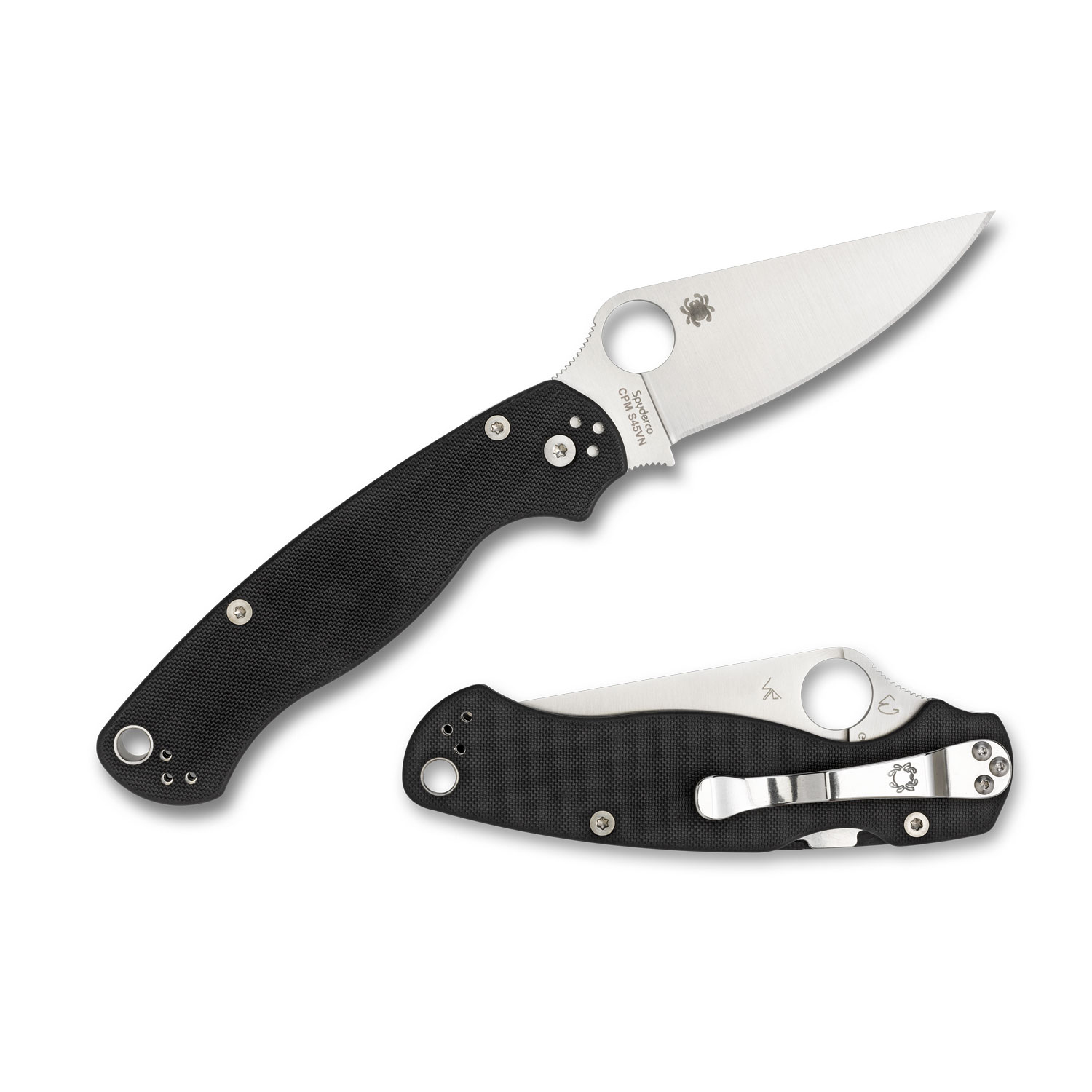 Spyderco Paramilitary 2 Left Handed Folding Knife (C81GPLE2)