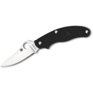 Spyderco UK Penknife Drop Point Folding Knife (C94PBK3)