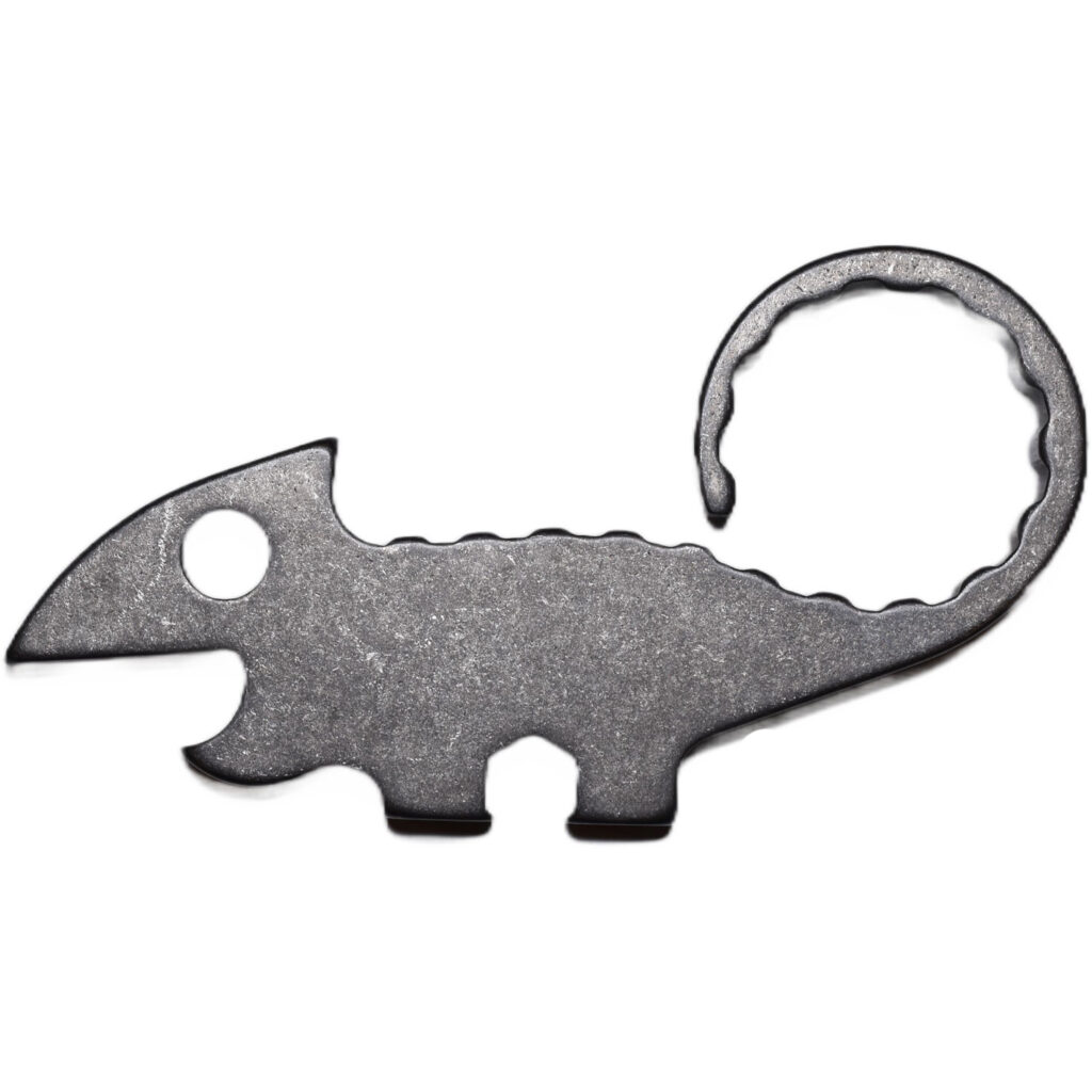 TRA Designs Chugger Raw Titanium Bottle Opener