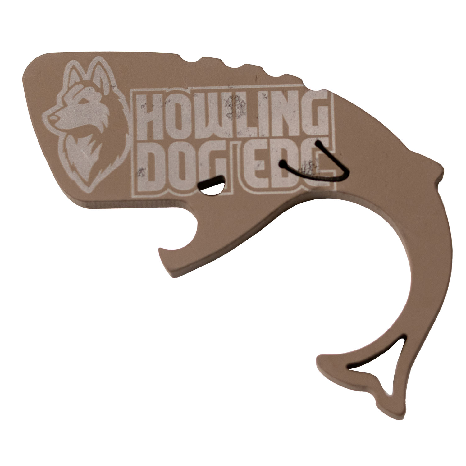 Tietz Custom Design V3 Moby Whaler Bottle Opener (FDE Topo) - Image 2