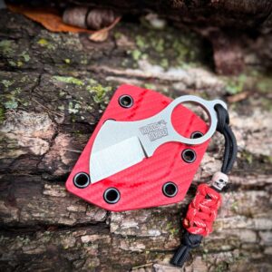 Woods Monkey Batwing Fixed Blade (Red Sheath)