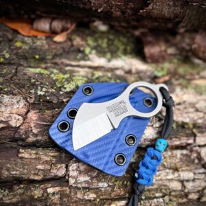Woods Monkey Batwing Fixed Blade (Blue Sheath)