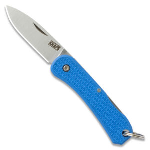 Knafs Mini Keychain Folding Knife Blue Handles