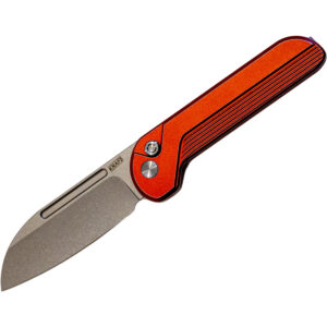 Knafs Capcom Pocket Knife Blade Show Exclusive Red Satin Stonewash M390 | KNAFS-00645