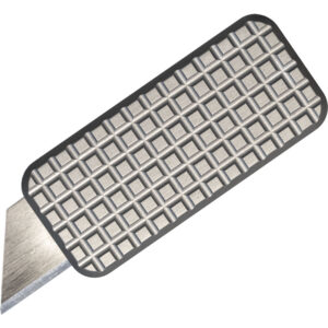 Rivery Manufacturing Zero utility knife grenade pattern gray 6061 aluminum with utility blade deployed