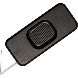 Rivery Manufacturing | Zero Utility Knife | Smooth Operator Black Aluminum w/ Lanyard Hole (Zero-M-OTF-S-6061-BLACK)