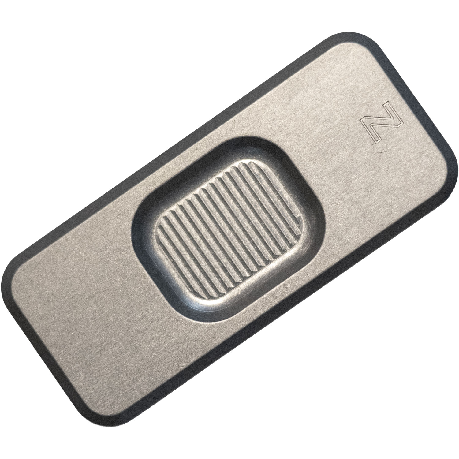 Rivery Manufacturing | Zero Utility Knife | Smooth Operator Gray Aluminum w/ Lanyard Hole (Zero-M-OTF-S-6061-GRAY) - Image 2