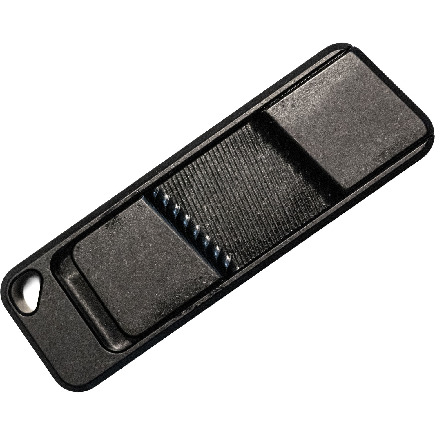 Rivery Manufacturing | Zero-G Utility Knife | Smooth Operator Black Aluminum w/ Lanyard Hole (ZGS-OTF-U-6061-BLK) - Image 2