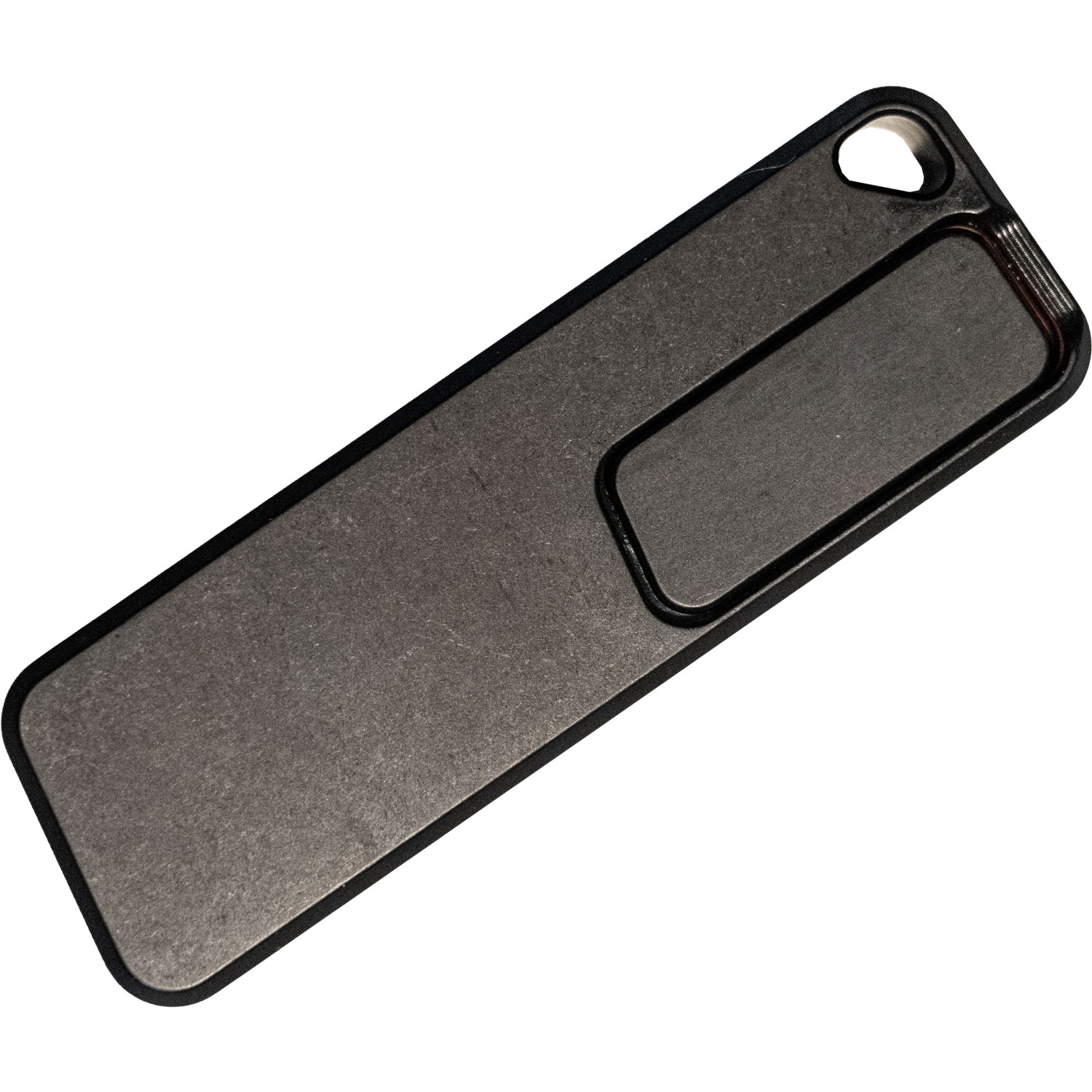 Rivery Manufacturing | Zero-G Utility Knife | Smooth Operator Black Aluminum w/ Lanyard Hole (ZGS-OTF-U-6061-BLK) - Image 3