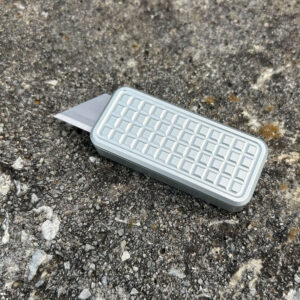 Rivery Manufacturing | Zero Utility Knife | Grenade V2 Gray Aluminum w/ Lanyard Hole (ZV2-OTF-GRE-6061-GRY)